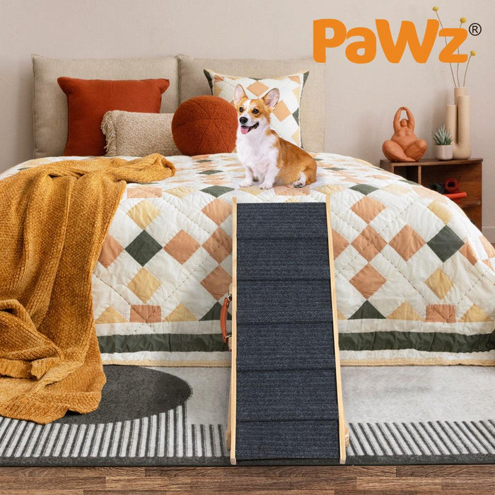 Pawz Premium Wood Adjustable Height Pet Ramp Stair