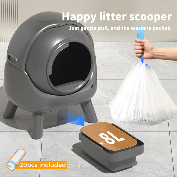 PaWz Smart Cat Litter Box Automatic Self Cleaning with APP Control Odor-Removal