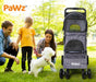 PaWz 4 Wheels Pet Stroller with Detachable Basket - petpawz.com.au