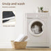 Washing boucle dog bed cover in washing machine 