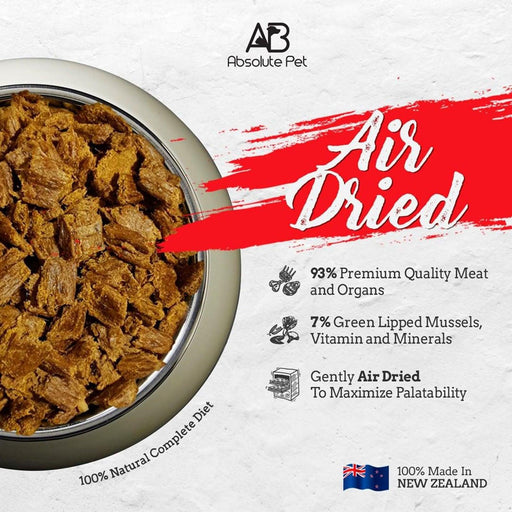 Absolute Holistic Air Dried Cat Treats Red Meat Beef & Venison - petpawz.com.au
