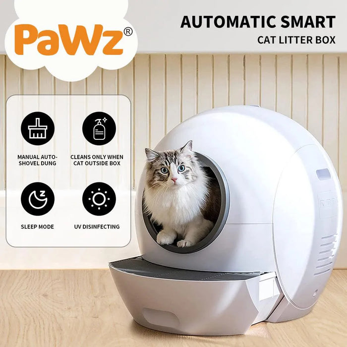 PaWz Automatic Smart Cat Litter Box Self-Cleaning 
