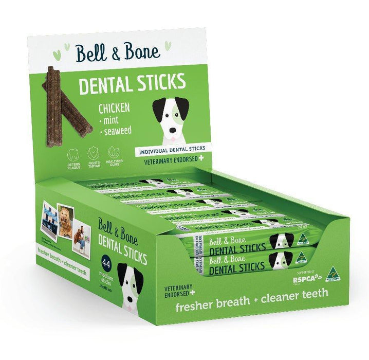 Bell & Bone Pick N Mix Dental Sticks Chicken x 44 Medium Sticks - petpawz.com.au