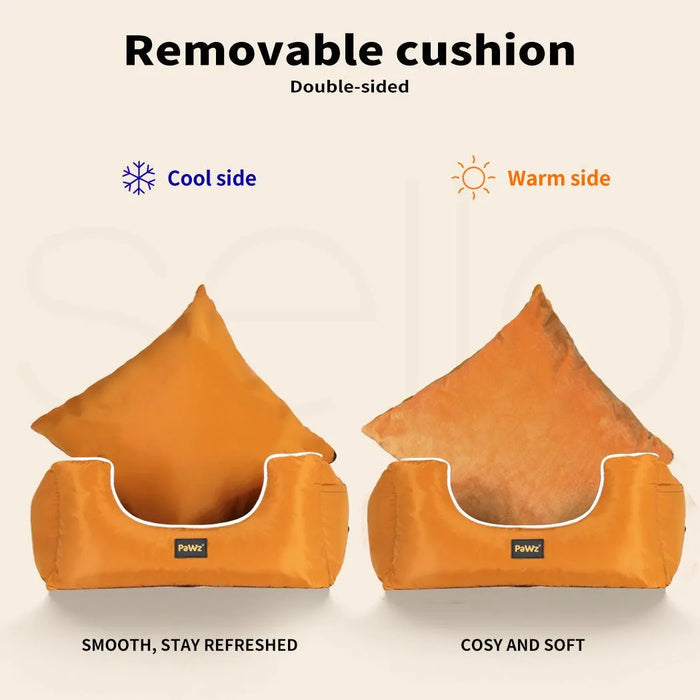 Cool & warm side of Pet Car Bed 