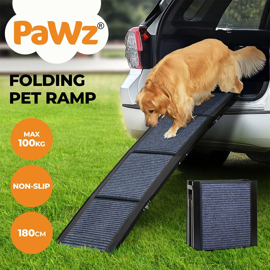 Foldable Dog Ramp for Cars & SUVs – Compact Design