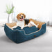 dog sitting on PaWz Comfy Soft Snuggle Dog bed 