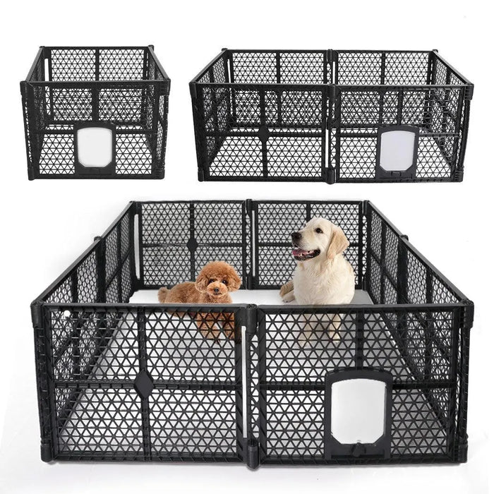 dogs in the playpen 