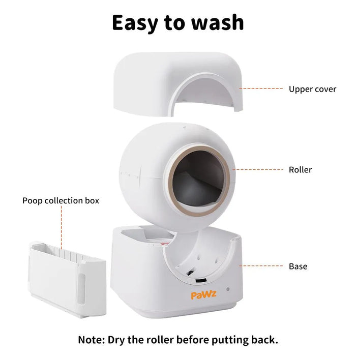 easy to wash smart cat litter box part