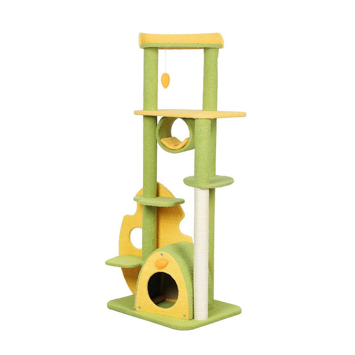 PaWz Cat Tree Scratching Post Multi-Level - Green 146cm - petpawz.com.au