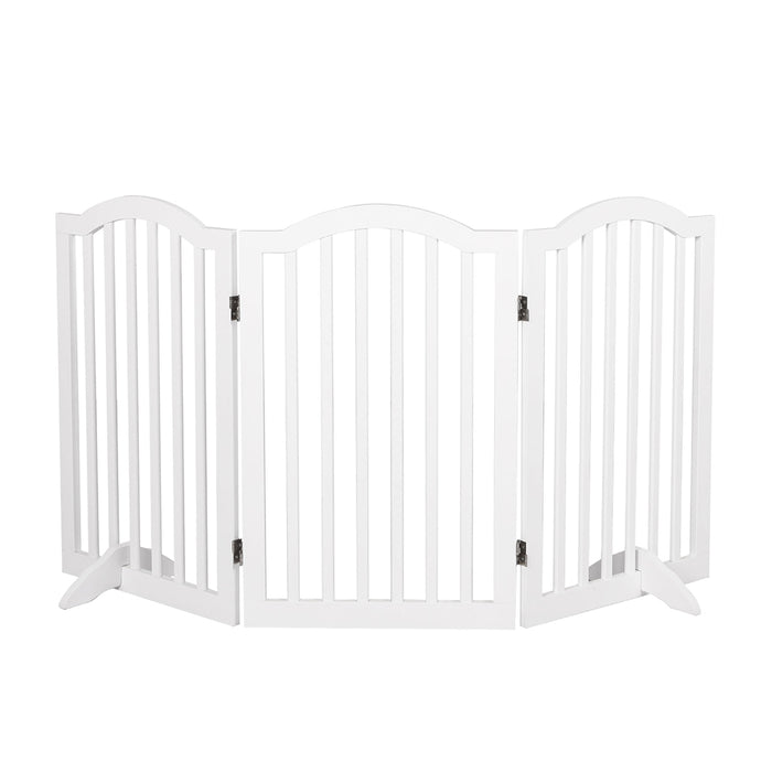 PaWz Freestanding Wooden Pet Gate Door 3/4 Panels