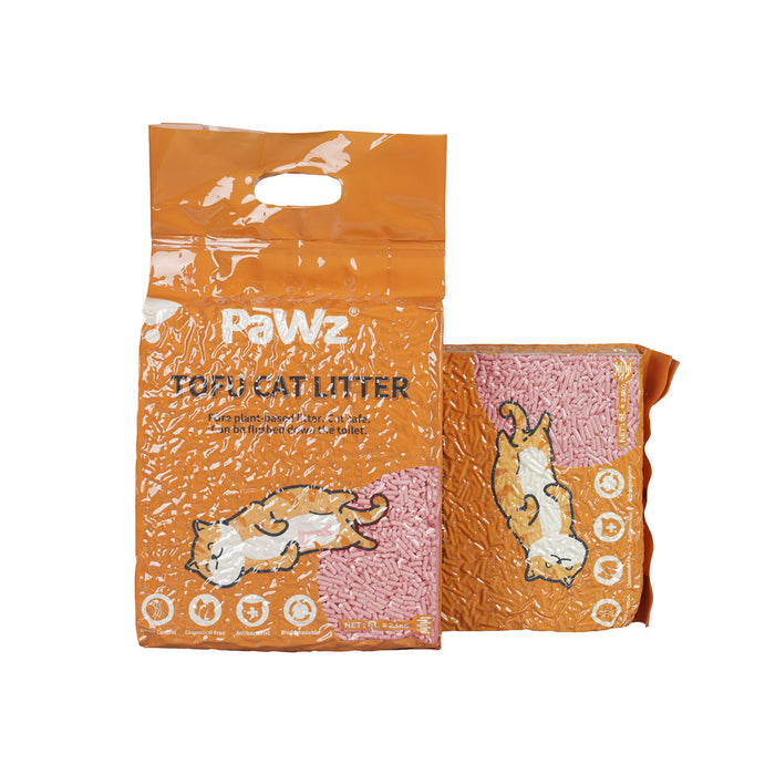 PaWz Tofu Cat Litter Clumping Flushable Watermelon Scent - petpawz.com.au