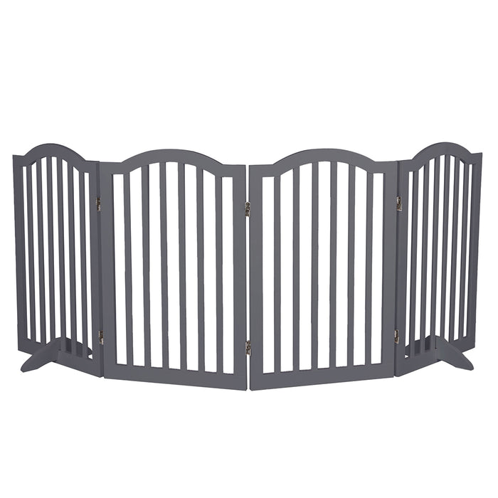 PaWz Freestanding Wooden Pet Gate Door 3/4 Panels