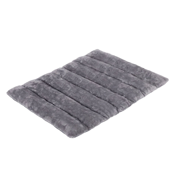 Dog Bed Large Plush Mat Water Resistant Base for Camping Car Boot Grey