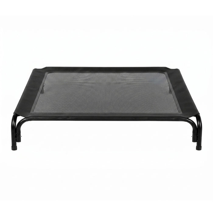 Raised Dog Bed Elevated Cooling Breathable Mesh for Indoor Outdoor Black