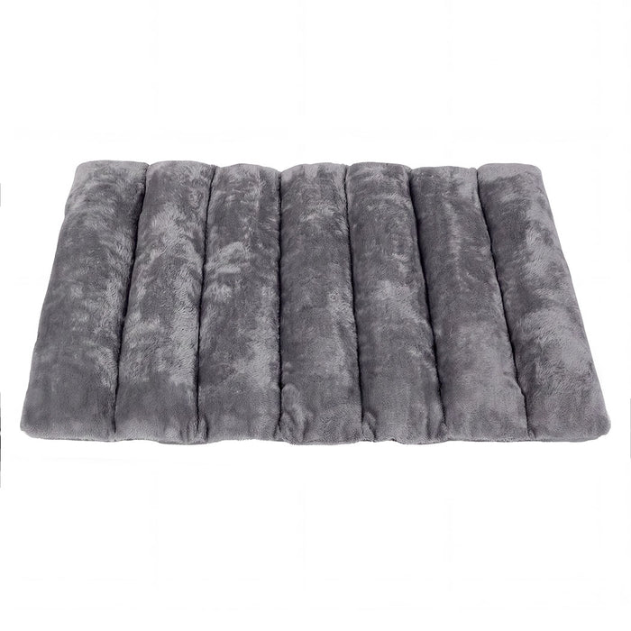 Dog Bed Large Plush Mat Water Resistant Base for Camping Car Boot Grey