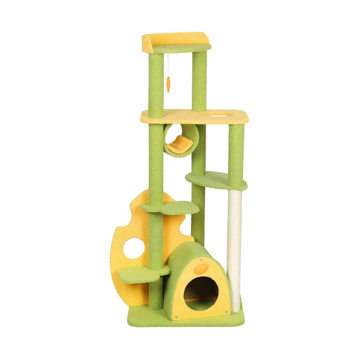 PaWz Cat Tree Scratching Post Multi-Level - Green 146cm - petpawz.com.au