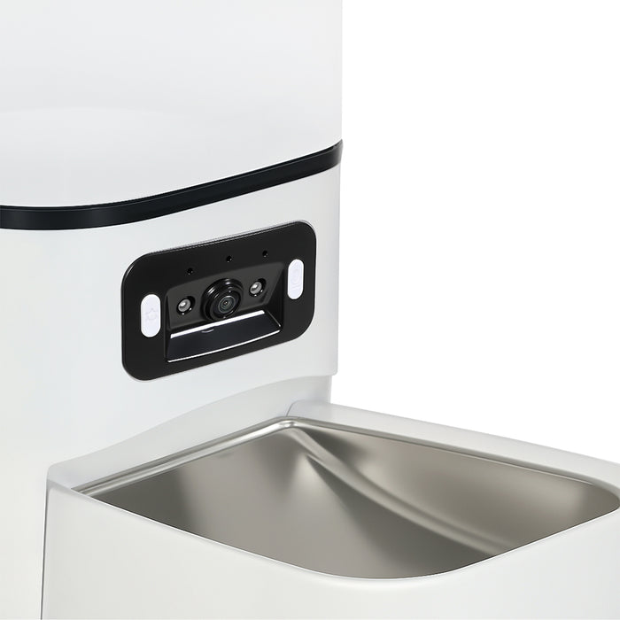 6L Automatic Pet Feeder Double Camera Cat Dog Smart Wifi App Food Dispenser