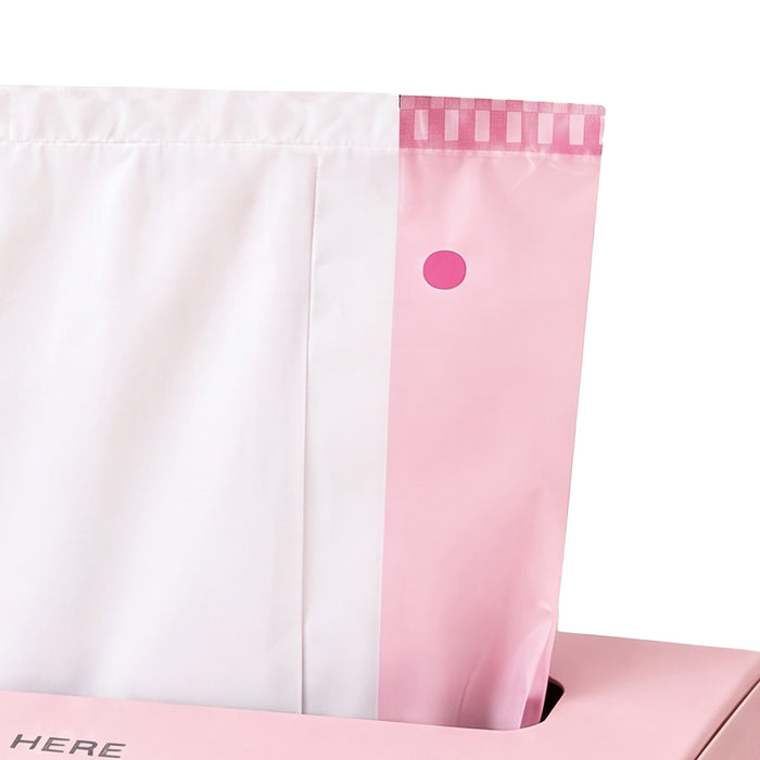 Cat Litter Bags 30 Pcs 94 x 45cm Drawstring 10kg HDPE White Pink