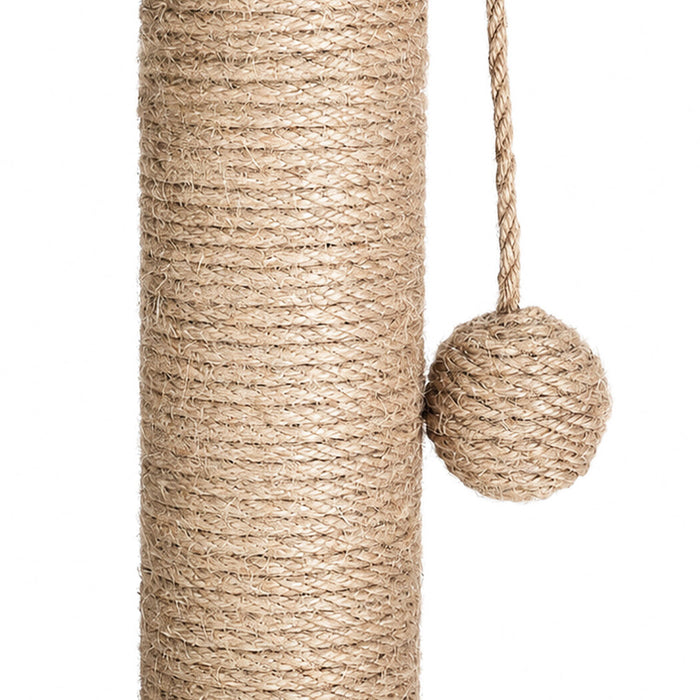 Cat Scratching Post 3 Heights Sisal Balls for Indoor Kitten Adult Green