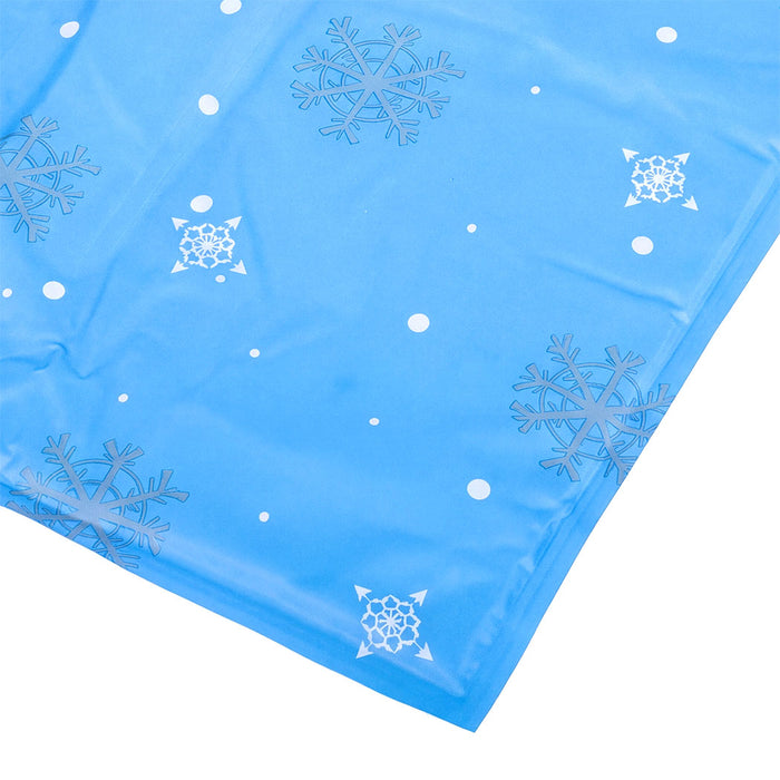 Dog Cooling Mat 90x60cm Self Gel Pad Breathable Crate Comfort for Home Blue
