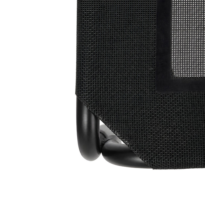 Raised Dog Bed Elevated Cooling Breathable Mesh for Indoor Outdoor Black