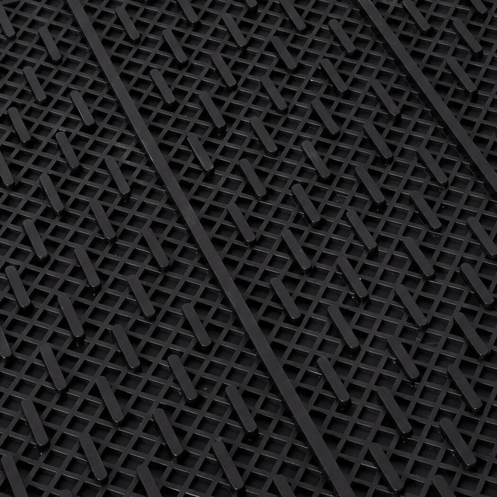 Dog Ramp Foldable Extendable with Reflective Strips Non Slip for Car Black