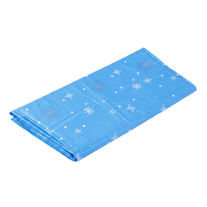 Dog Cooling Mat 90x60cm Self Gel Pad Breathable Crate Comfort for Home Blue