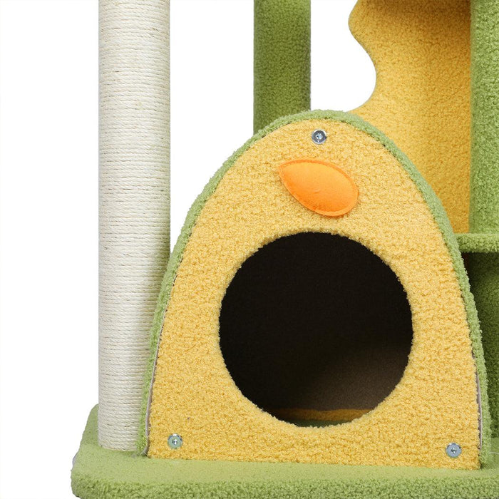 PaWz Cat Tree Scratching Post Multi-Level - Green 146cm - petpawz.com.au