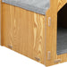 PaWz Wooden House Cat Elevated Double Feeder - petpawz.com.au