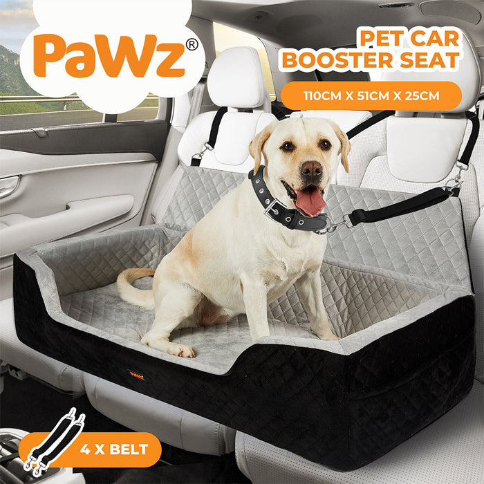 Pawz Dog Car Booster Seat Belt Safety Protector Pet Travel Bed Basket Washable