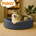 Large dog in the Orthopedic Memory Foam Dog Donut Bed - Dark Grey
