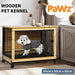 PaWz Premium Wooden Wire Dog Kennel - petpawz.com.au