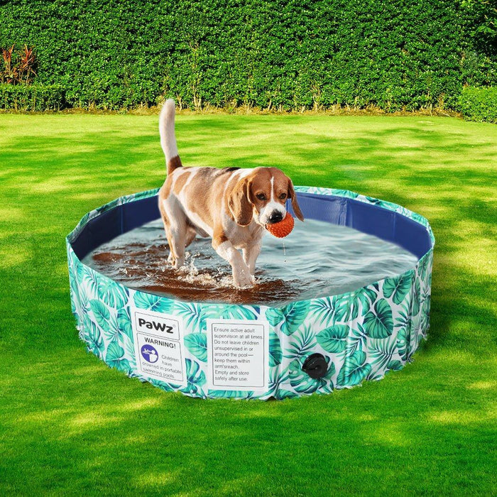 PaWz 100cm Portable Dog Swimming Pool and Bath Tub - petpawz.com.au