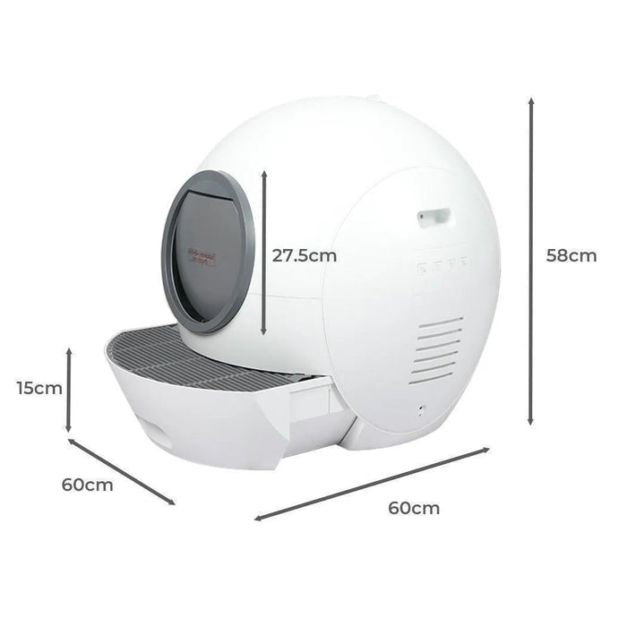 PaWz Automatic Smart Cat Litter Box Self-Cleaning Dimensions 