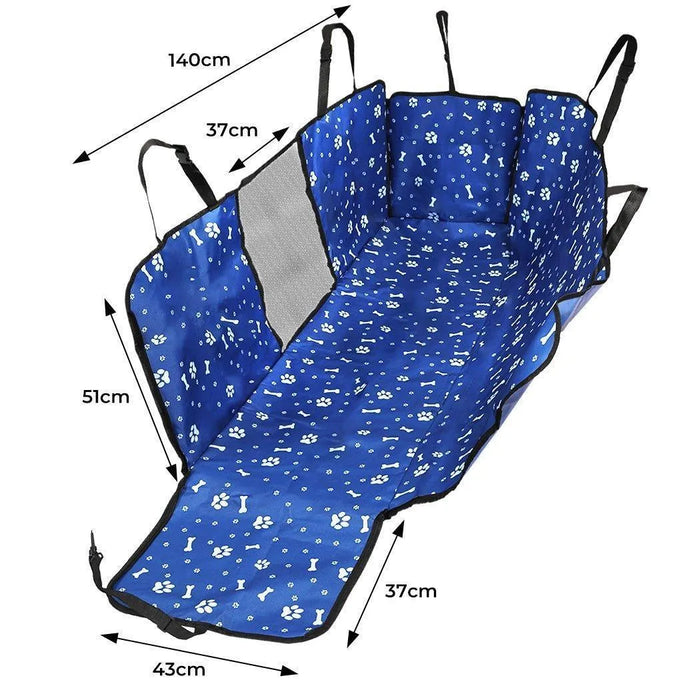 pawz-back-seat-cover blue dimensions 