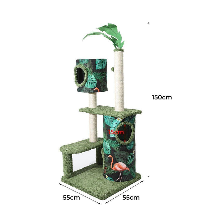 Pawz Cat Scratcher Post Cactus Multi Level Playground - petpawz.com.au