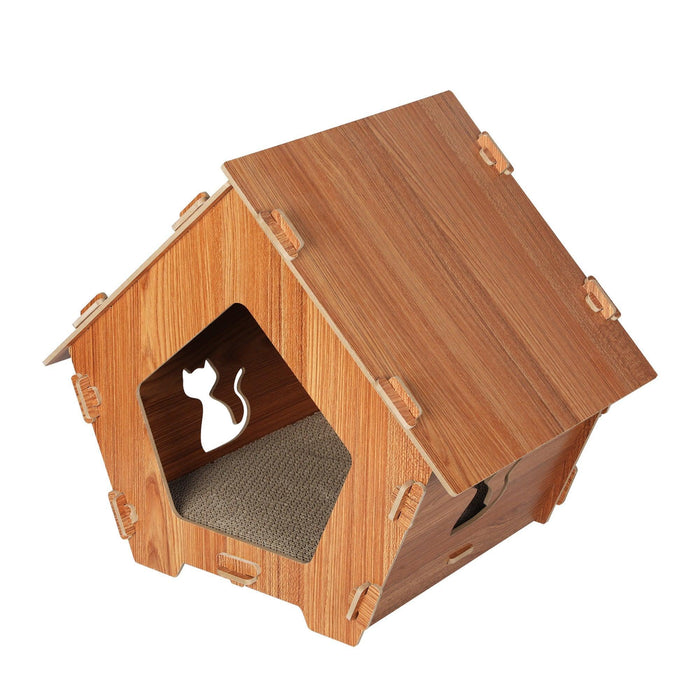 PaWz Cat Scratching Board Corrugated Cardboard - House - petpawz.com.au