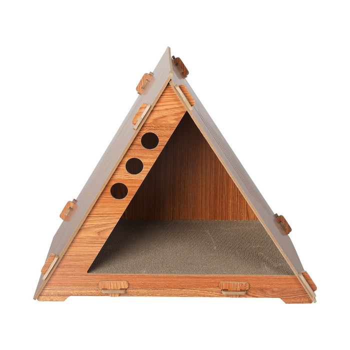 PaWz Cat Scratching Board Corrugated Cardboard - Pyramid - petpawz.com.au