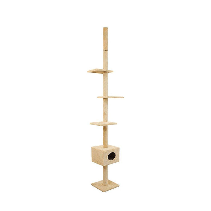 PaWz Cat Scratching Post Tree Beige - petpawz.com.au