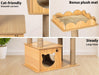 PaWz Cat Tree Scratching Post with Cat Face House - petpawz.com.au