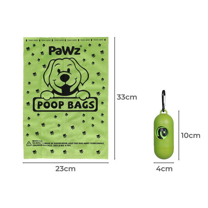 PaWz Compostable Biobased Dog Poop Bag + Free Dog Bag Dispenser - petpawz.com.au