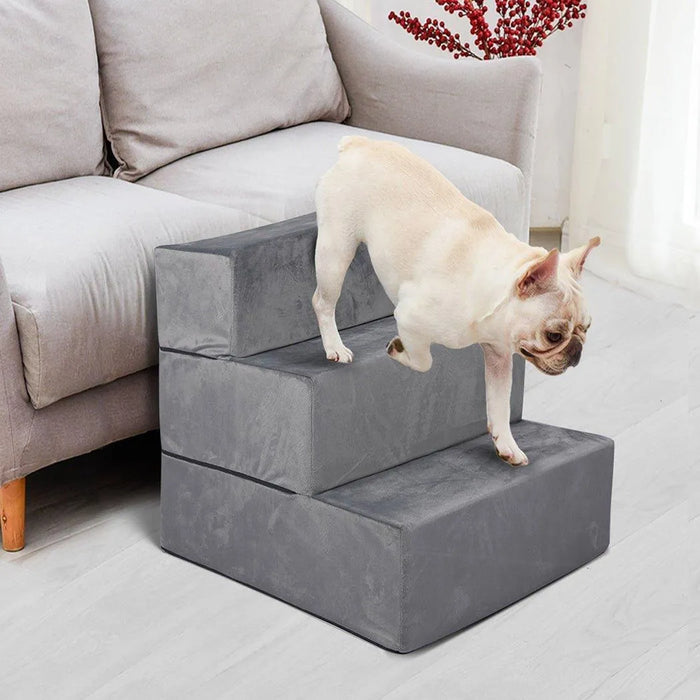 PaWz Detachable Pet Stairs Light Grey 