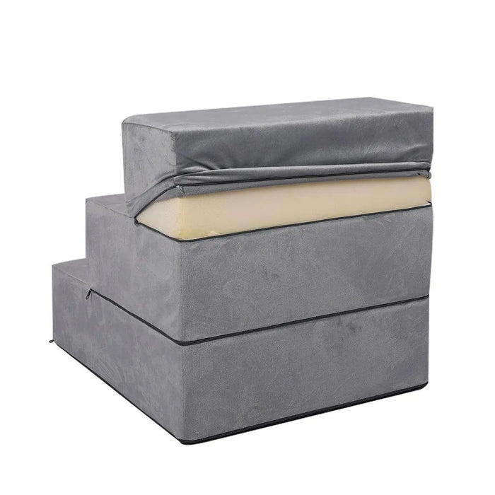 PaWz Detachable Pet Stairs Light Grey cover