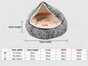 pawz-dog cave beds Dimension chart