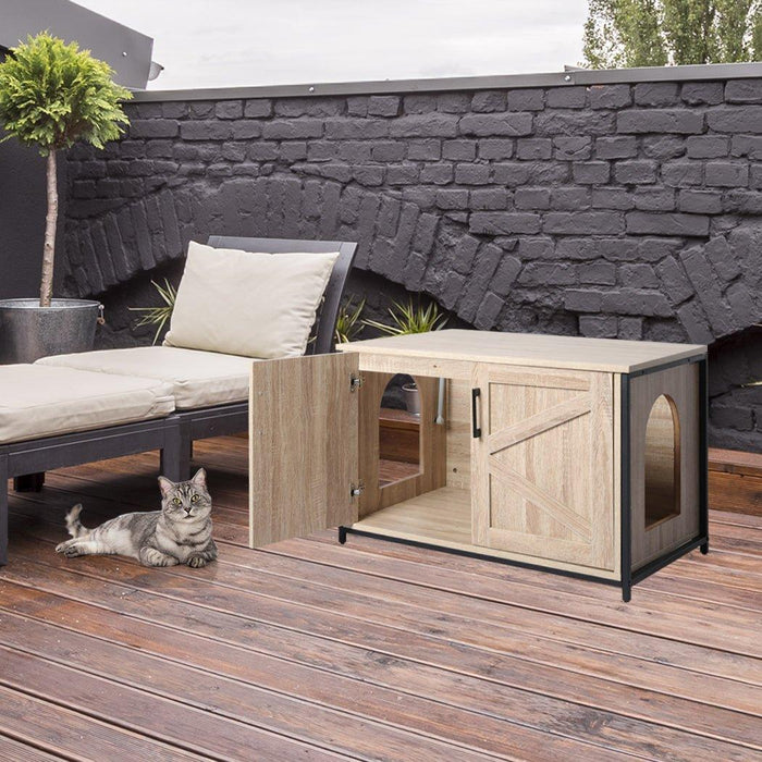 PaWz Cat Litter Cabinet Furniture - Greige - petpawz.com.au