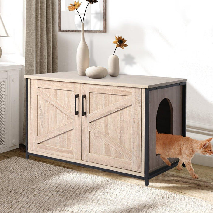 PaWz Cat Litter Cabinet Furniture - Greige - petpawz.com.au