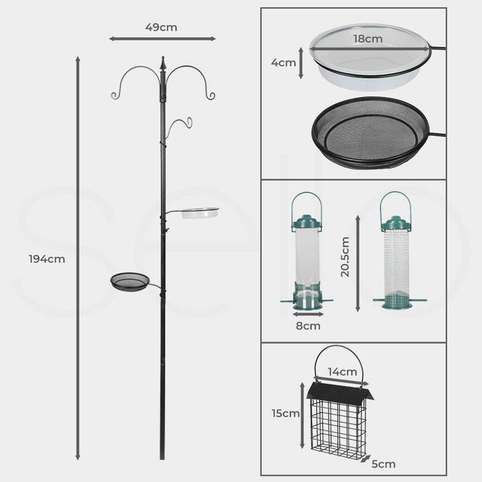 PaWz Metal Bird Feeder With Hanging Wild Seed Container - petpawz.com.au