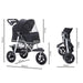 PaWz Pet Dog Stroller Pram - Black - petpawz.com.au