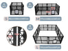 pawz-portable dog pen Sizes Dimensions 