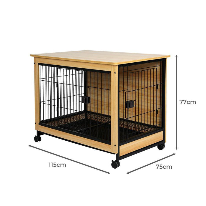 PaWz Wooden Wire Dog Kennel - petpawz.com.au